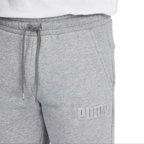 PUMA Men's Fleece Jogger Sweatpants X-Large Gray - Picture 3 of 8